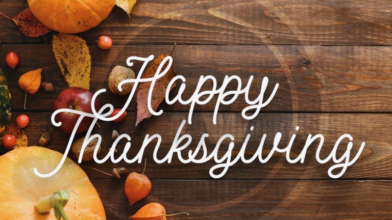A Thanksgiving message from our CEO