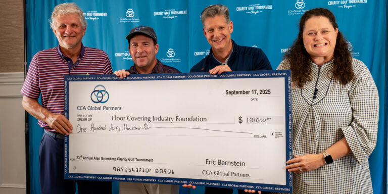 23rd Annual Alan Greenberg Memorial Golf Tournament Raises $140,000 for the Floor Covering Industry Foundation
